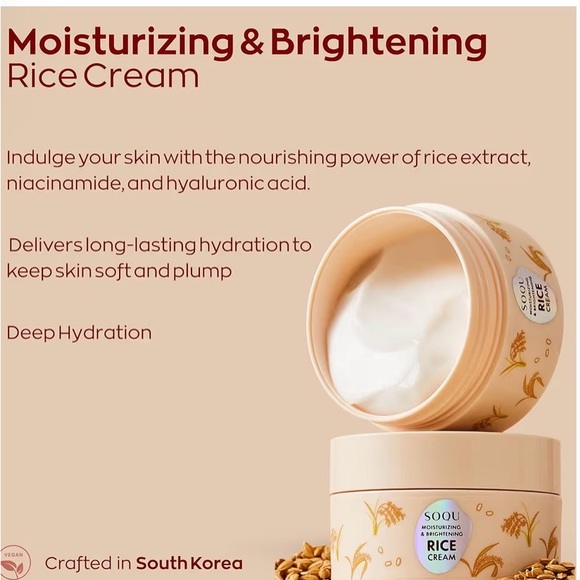SOQU Rice Cream Moisturizing & Brightening - Cream - Picture 2 of 5